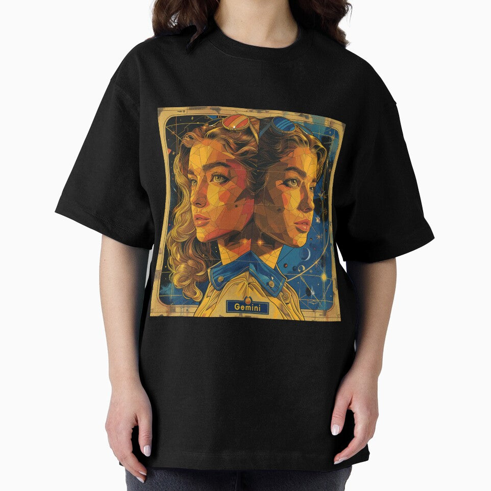 Vintage SciFi Style Gemini Zodiac Sign by AiHead