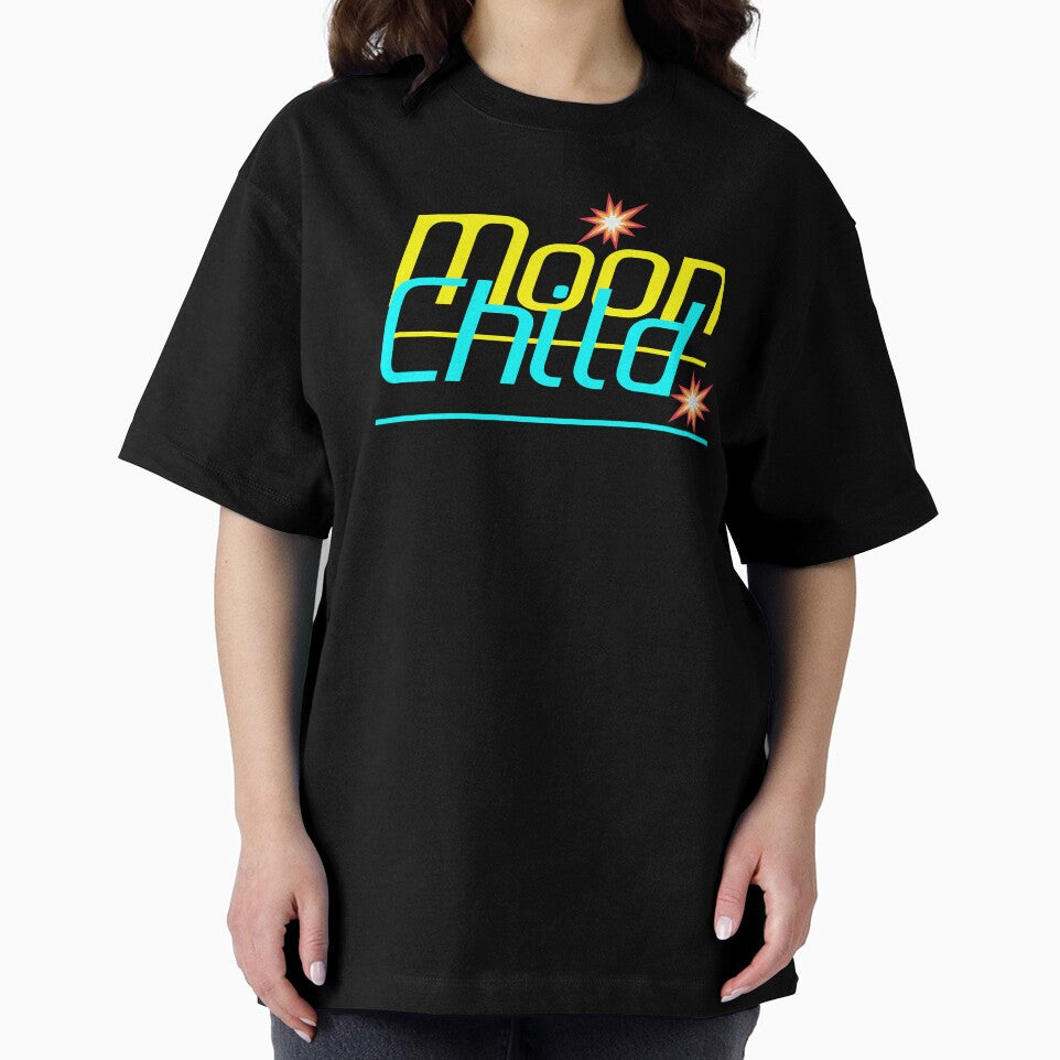 Stay Wild Moon Child – Neon Celestial Typography Design by Faali950