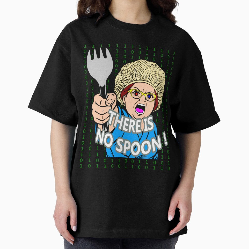 There Is No Spoon Matrix Lunch Lady (matrix code) by ChR-oman