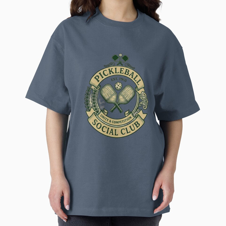 Pickleball Social Club - Athletic Crest by Clintora