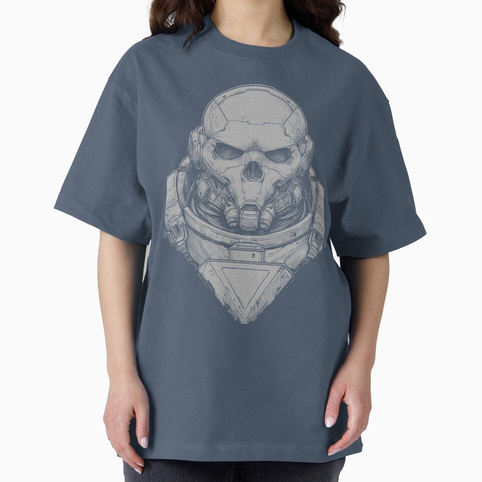 Cyber Skull Armor Graphic Tee by folskullyz