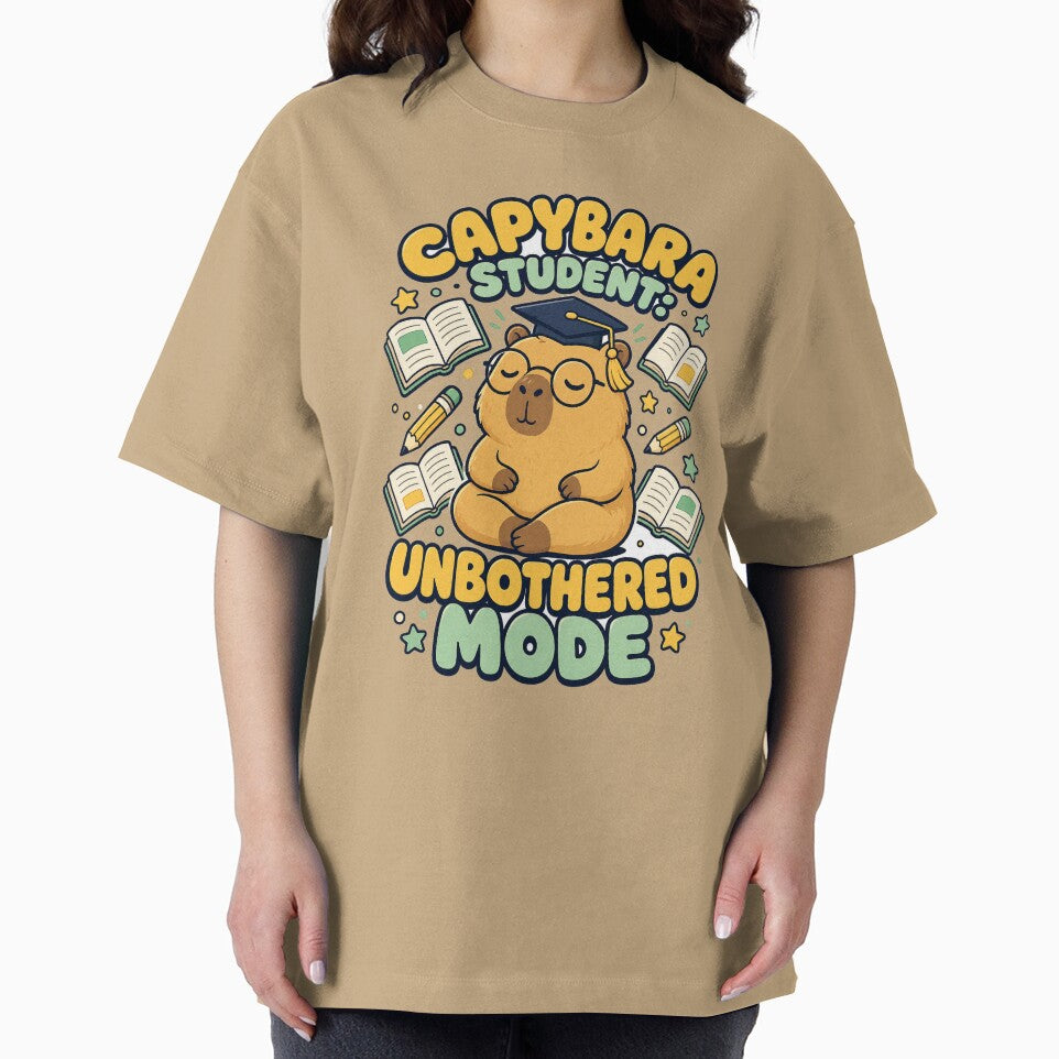 Capybara Student Unbothered Mindset by VisualArtsOasis