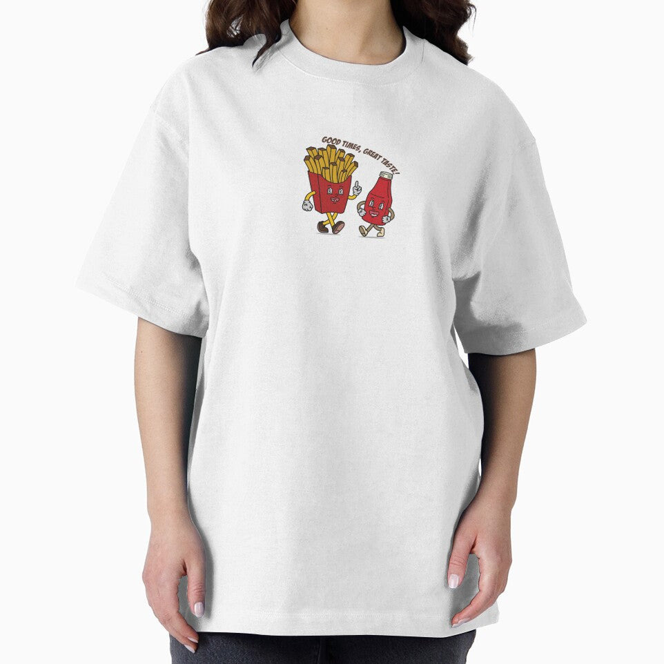 Retro Buddies: French Fries & Ketchup Mascot Duo by KozbiDesign