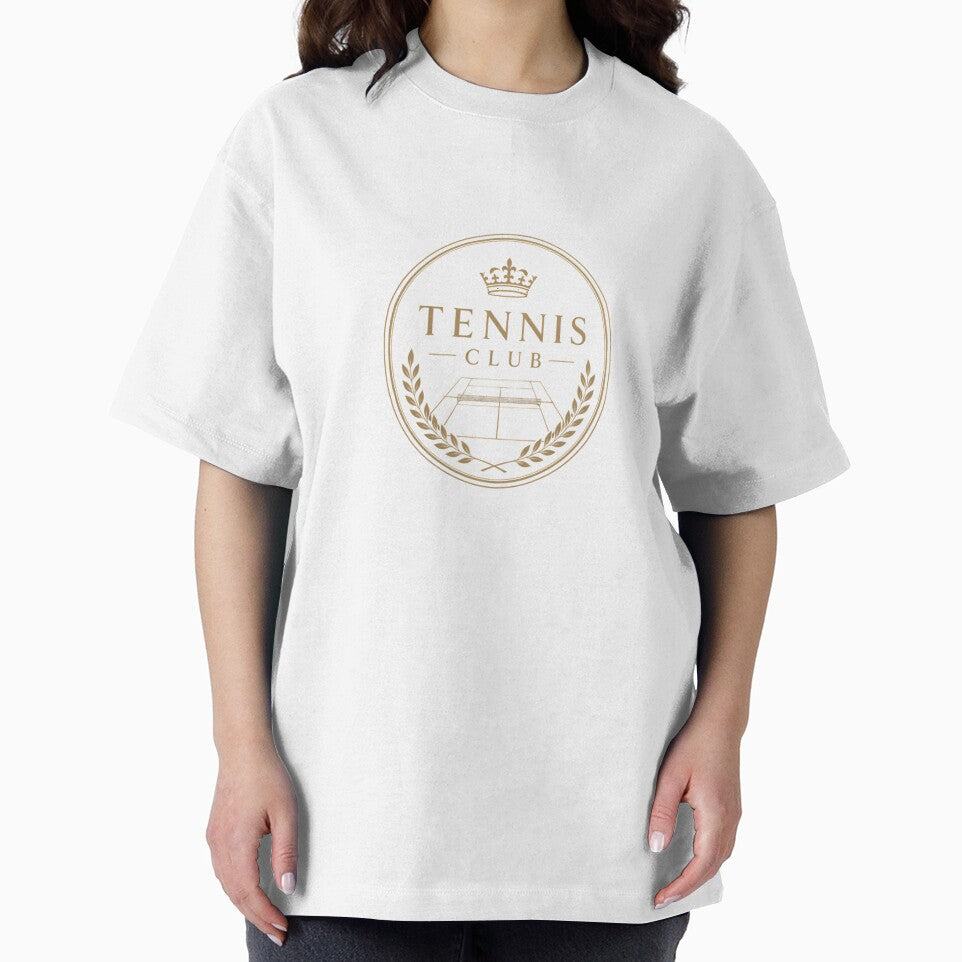 Vintage Tennis Club Gold Crest Luxury Preppy Aesthetic by BeataPrint