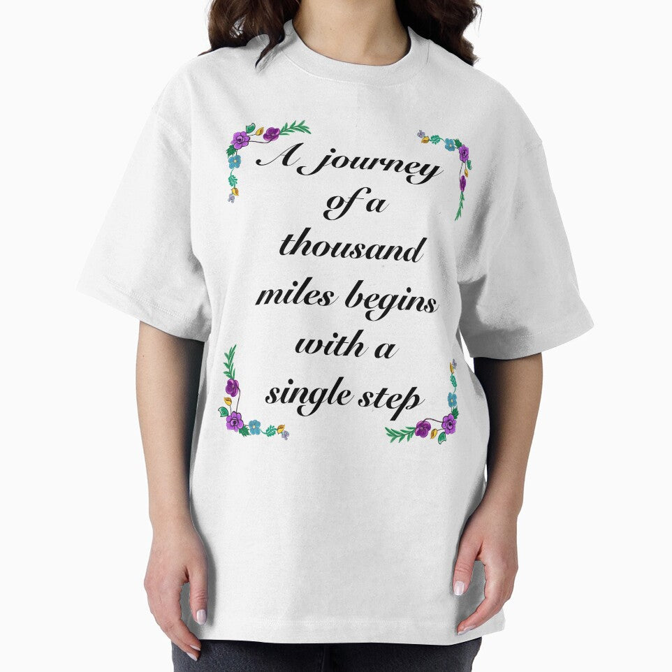 Inspirational motivational affirmation - A journey of a thousand miles by Artonmytee