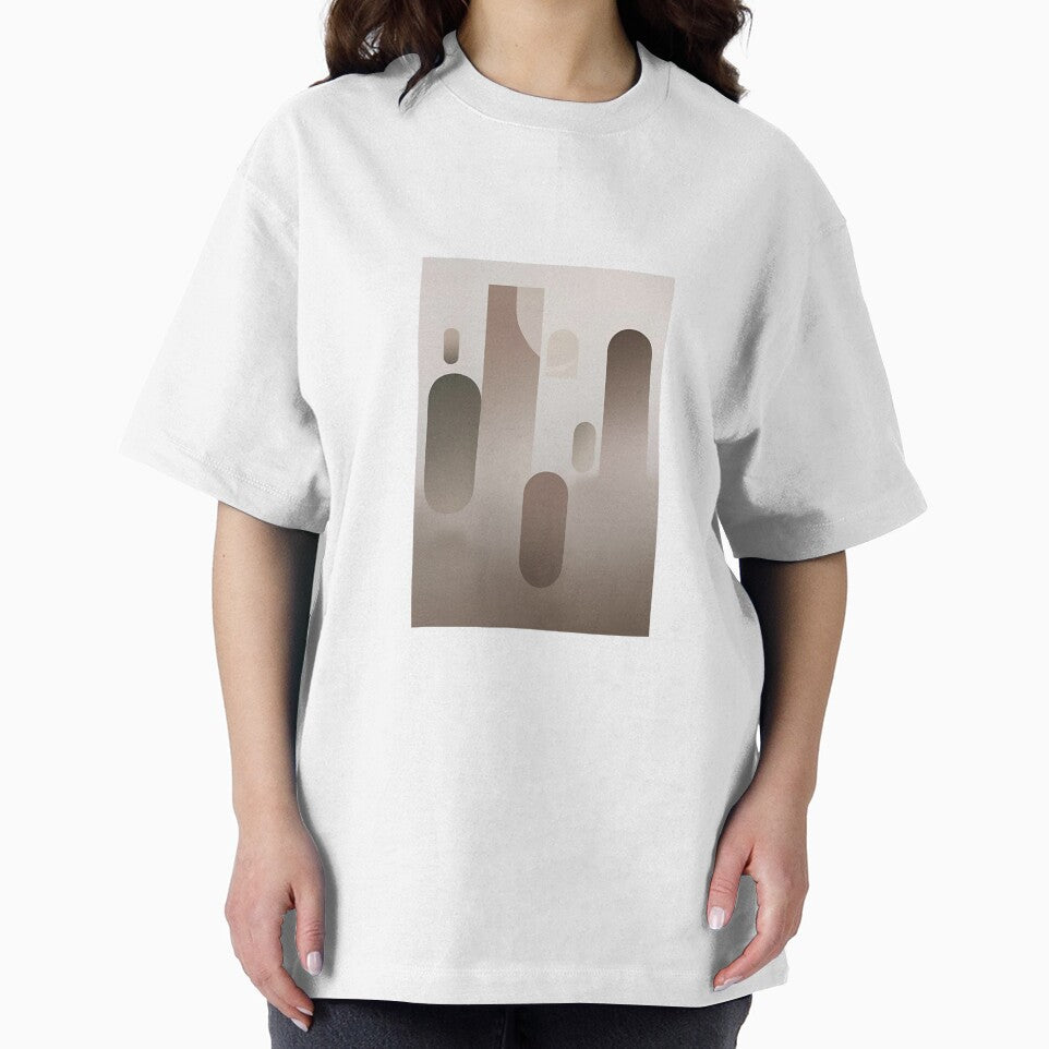 Soft Geometric Arches and Shapes in Muted Earth Tones by Monascreativeempire