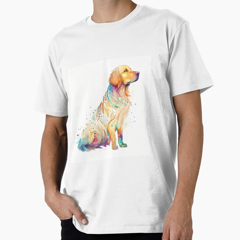 Golden Retriever in the Wildflowers by GoldenCuteness