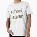 SCHOOL LEAVER - IN GREEN & PINK FAUX LETTERING by AlexOBrienArt