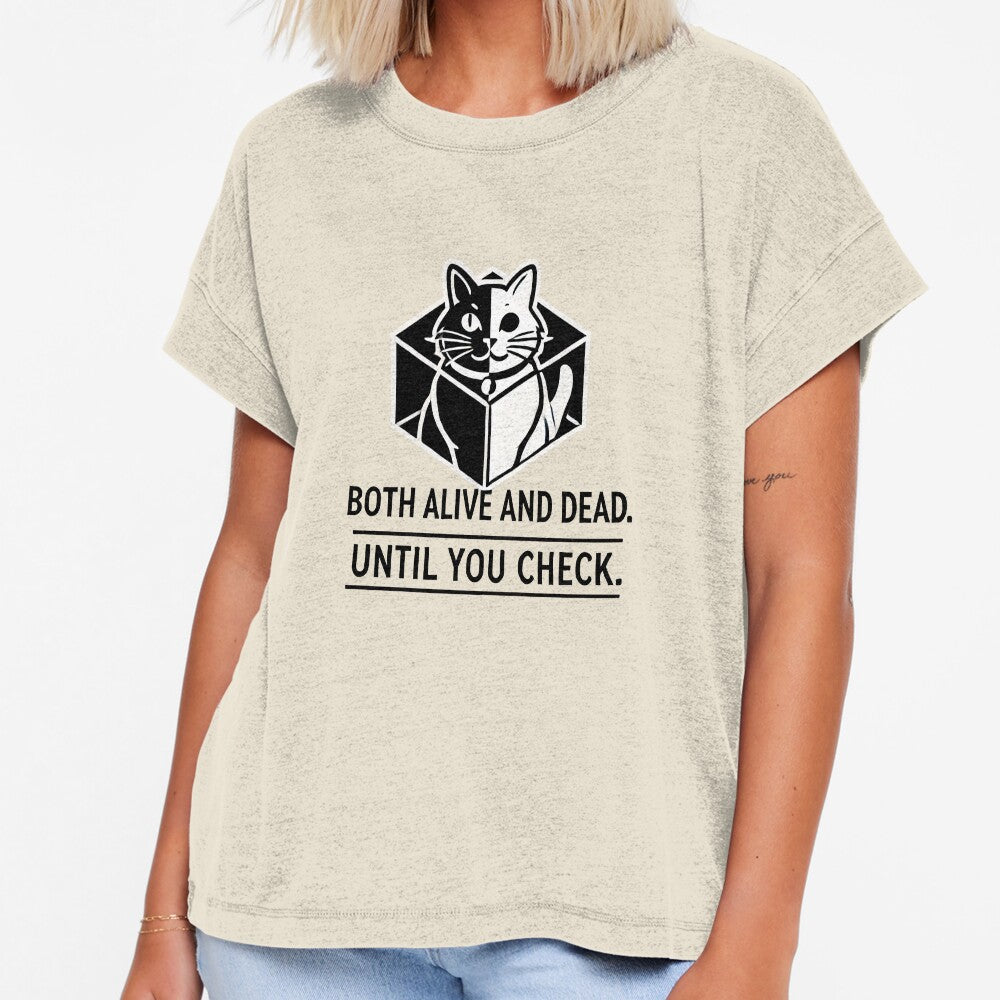 Schrödinger's Cat – Both Alive and Dead by BoldteeArt
